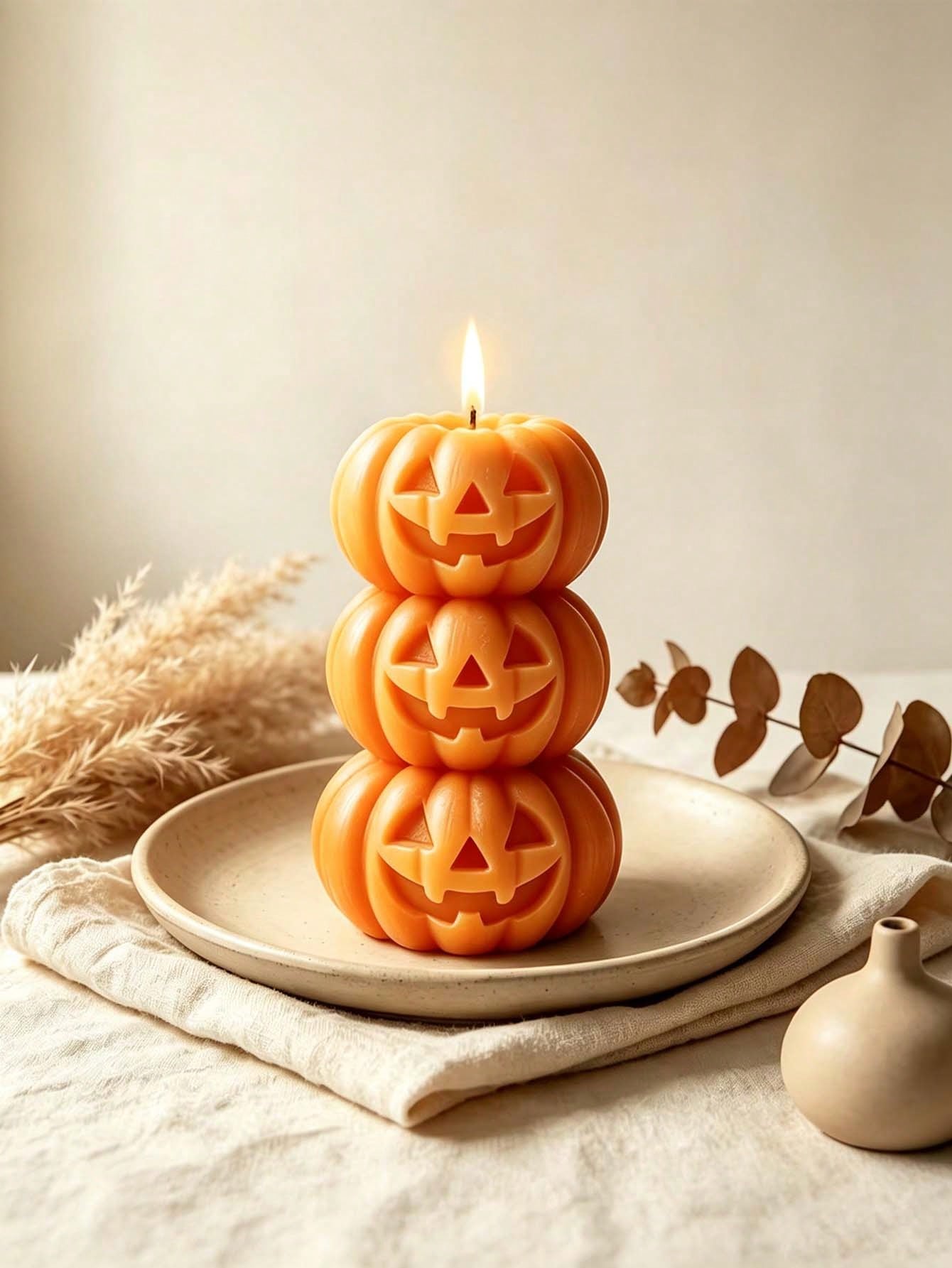 Home Fragrance Gift - 1 шт. Хэллоуинская трехслойная свеча в