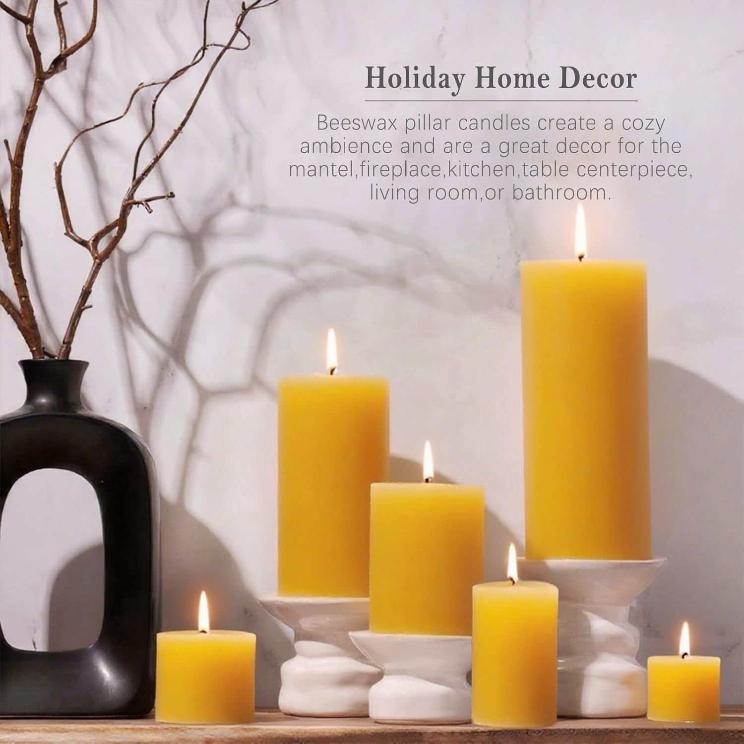 Набор из 6 свечей из пчелиного – обзор и цена Home Fragrance Non Toxic